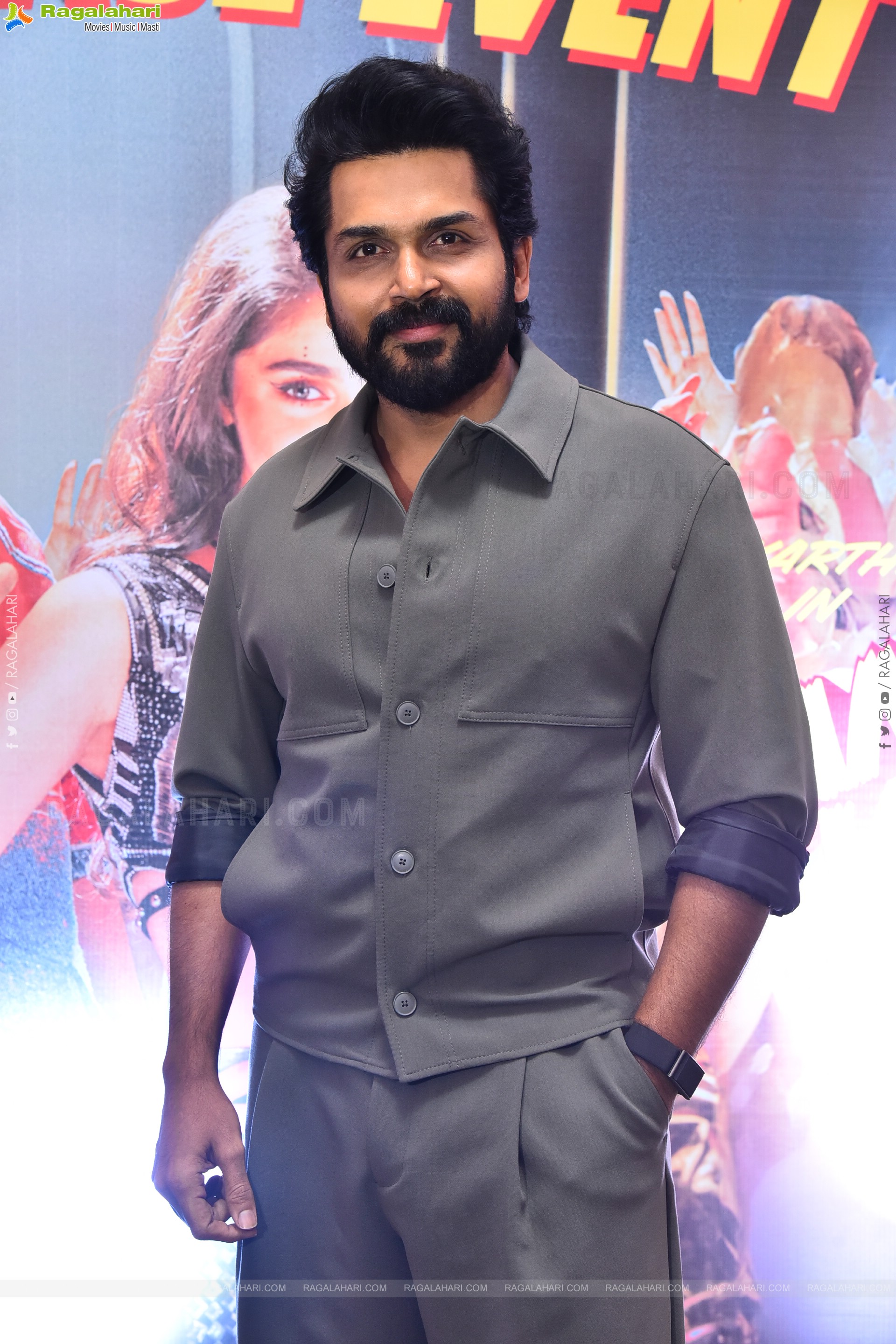 Karthi at Annagaru Vostaru Movie Pre Release Event, HD Gallery