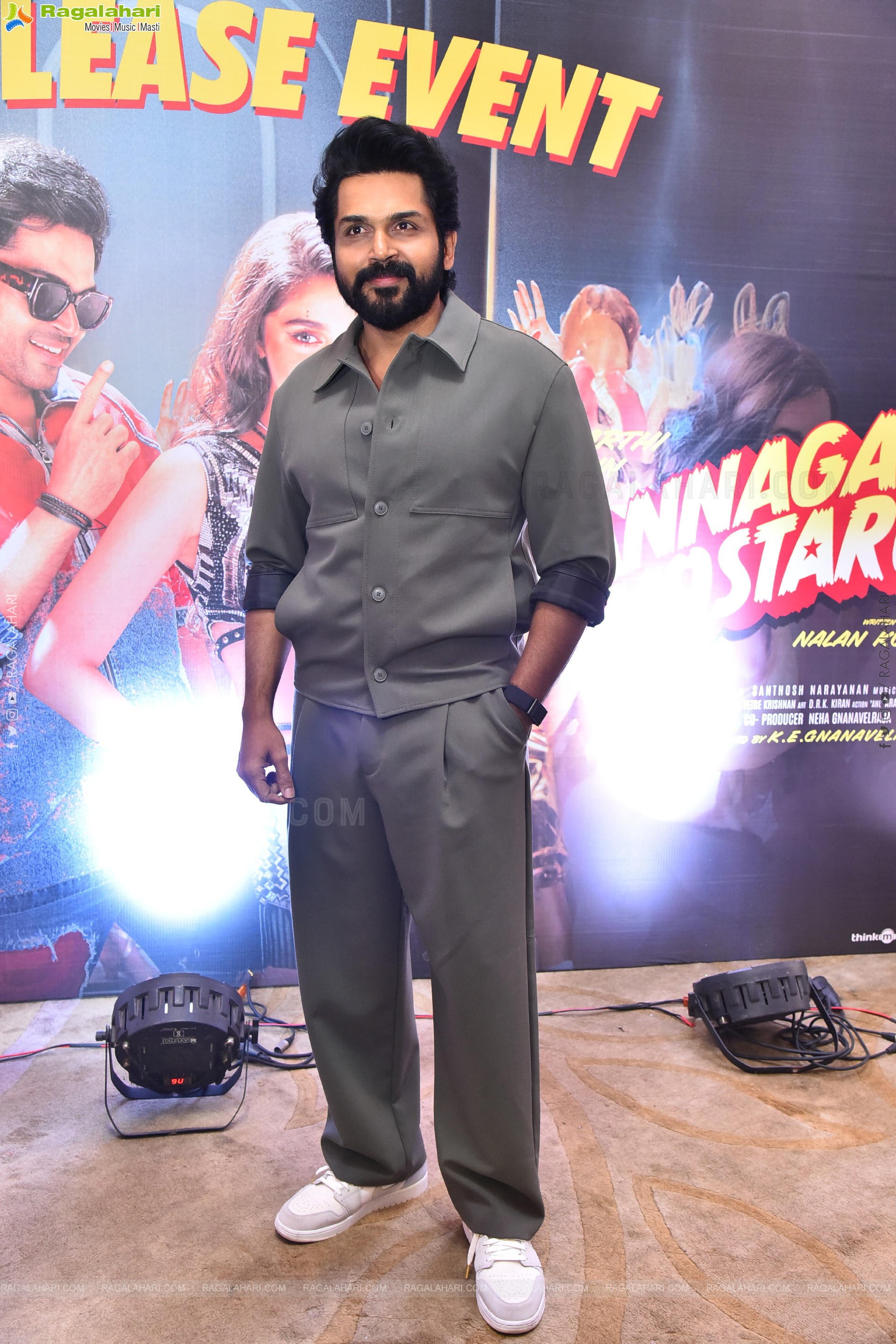 Karthi at Annagaru Vostaru Movie Pre Release Event, HD Gallery