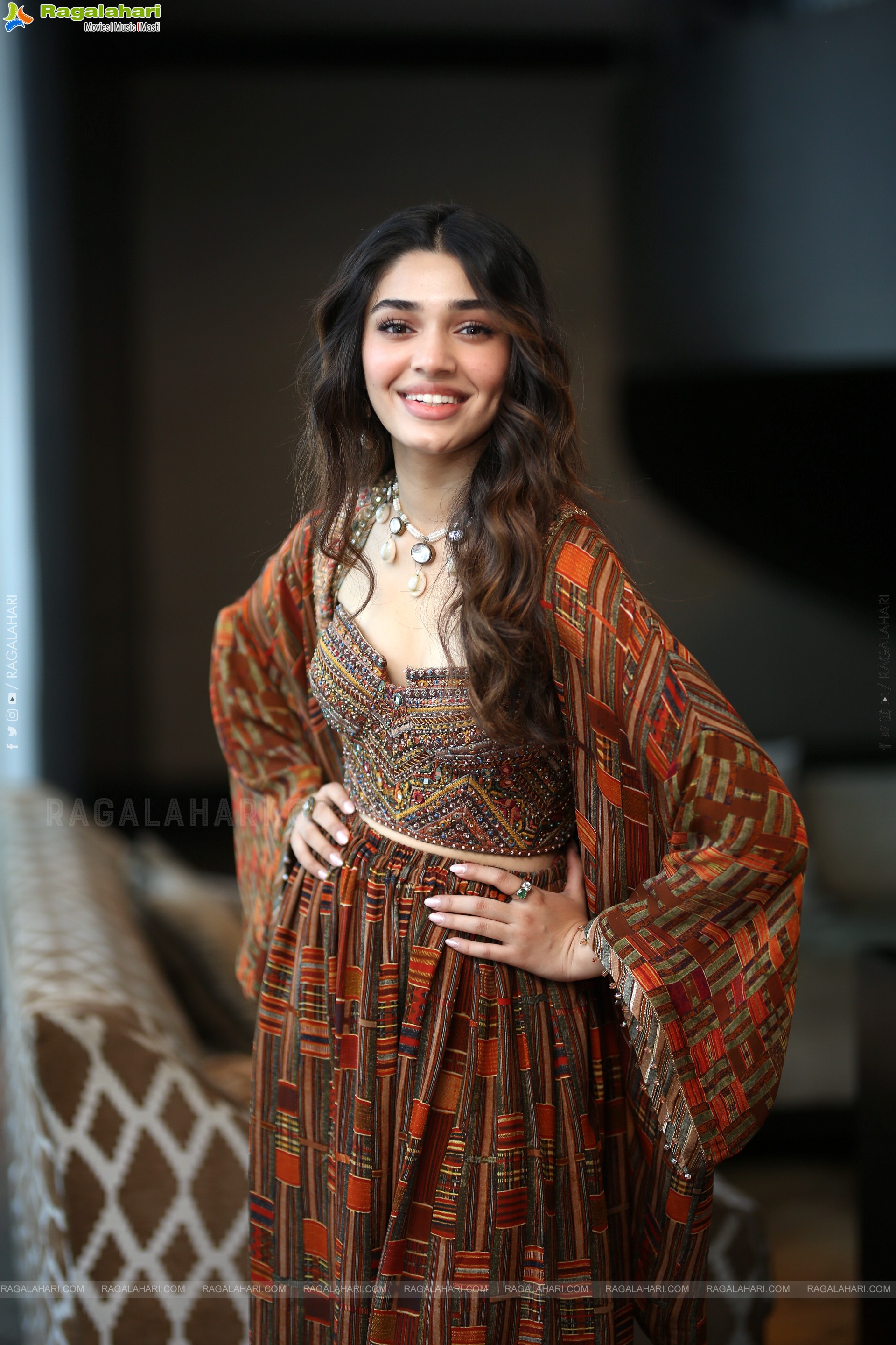 Krithi Shetty at Annagaru Vostaru Interview, HD Gallery