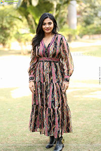 Nayan Sarika at Vrusshabha Pre Release Event