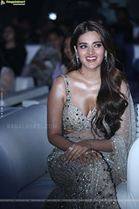 Nidhhi Agerwal at The Rajasaab Pre Release Event