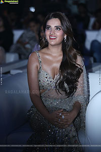 Nidhhi Agerwal at The Rajasaab Pre Release Event