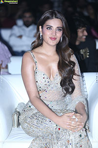 Nidhhi Agerwal at The Rajasaab Pre Release Event