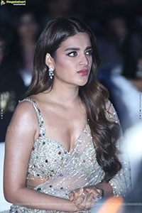 Nidhhi Agerwal at The Rajasaab Pre Release Event