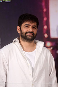 Ram Pothineni at Andhra King Taluka Success Meet