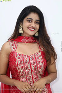 Sindhu Dunna in Red Designer Dress, HD Gallery