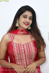 Sindhu Dunna in Red Designer Dress, HD Gallery