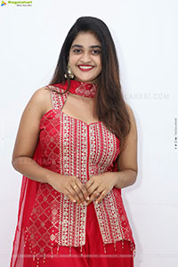 Sindhu Dunna in Red Designer Dress, HD Gallery
