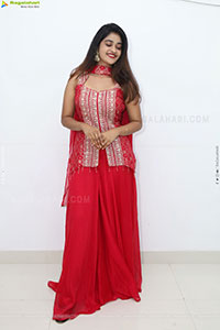 Sindhu Dunna in Red Designer Dress, HD Gallery
