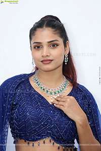 Soni Verma stills in Blue Designer Dress, HD Gallery