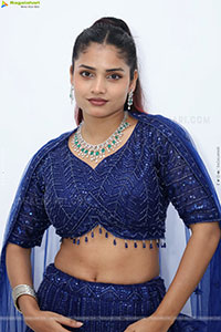 Soni Verma stills in Blue Designer Dress, HD Gallery