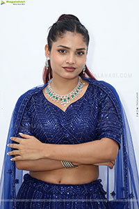 Soni Verma stills in Blue Designer Dress, HD Gallery