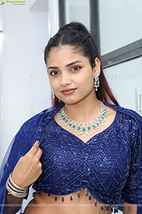 Soni Verma stills in Blue Designer Dress, HD Gallery