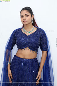 Soni Verma stills in Blue Designer Dress, HD Gallery