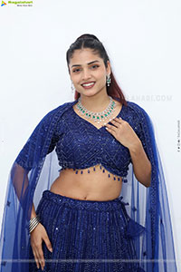 Soni Verma stills in Blue Designer Dress, HD Gallery