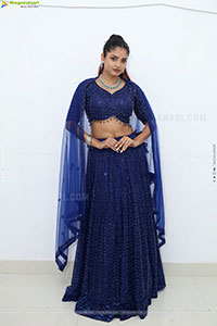 Soni Verma stills in Blue Designer Dress, HD Gallery