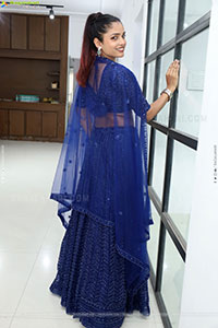 Soni Verma stills in Blue Designer Dress, HD Gallery