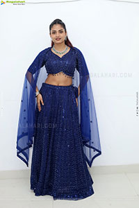 Soni Verma stills in Blue Designer Dress, HD Gallery