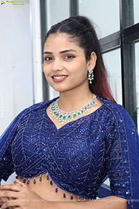 Soni Verma stills in Blue Designer Dress, HD Gallery