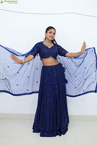 Soni Verma stills in Blue Designer Dress, HD Gallery