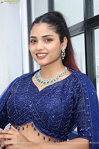 Soni Verma stills in Blue Designer Dress, HD Gallery