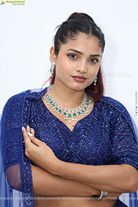 Soni Verma stills in Blue Designer Dress, HD Gallery