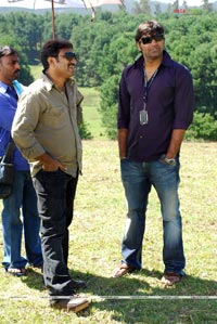 King (Nagarjuna, Trisha) Working Stills