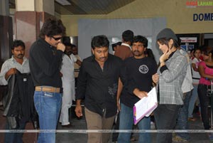 King (Nagarjuna, Trisha) Working Stills