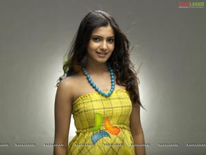 Samantha Yellow Frock Pics