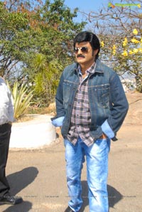 Balakrishna in Checks Shirt