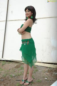 Beautiful Madhurima in Green Dress