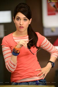 Tamanna in T Shirt and Jeans