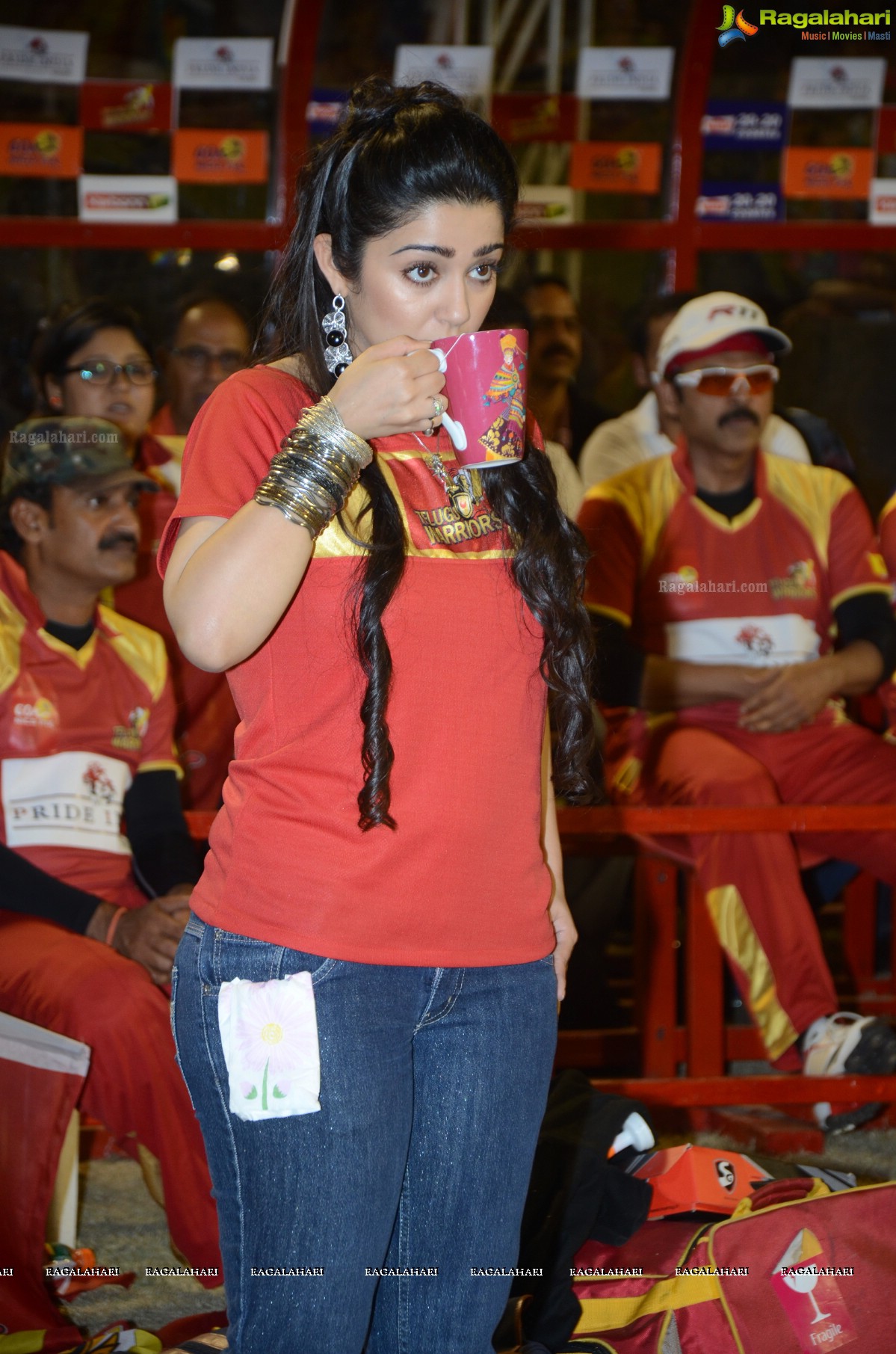 Charmi at CCL 4 Match, Hyderabad, Exclusive Photos