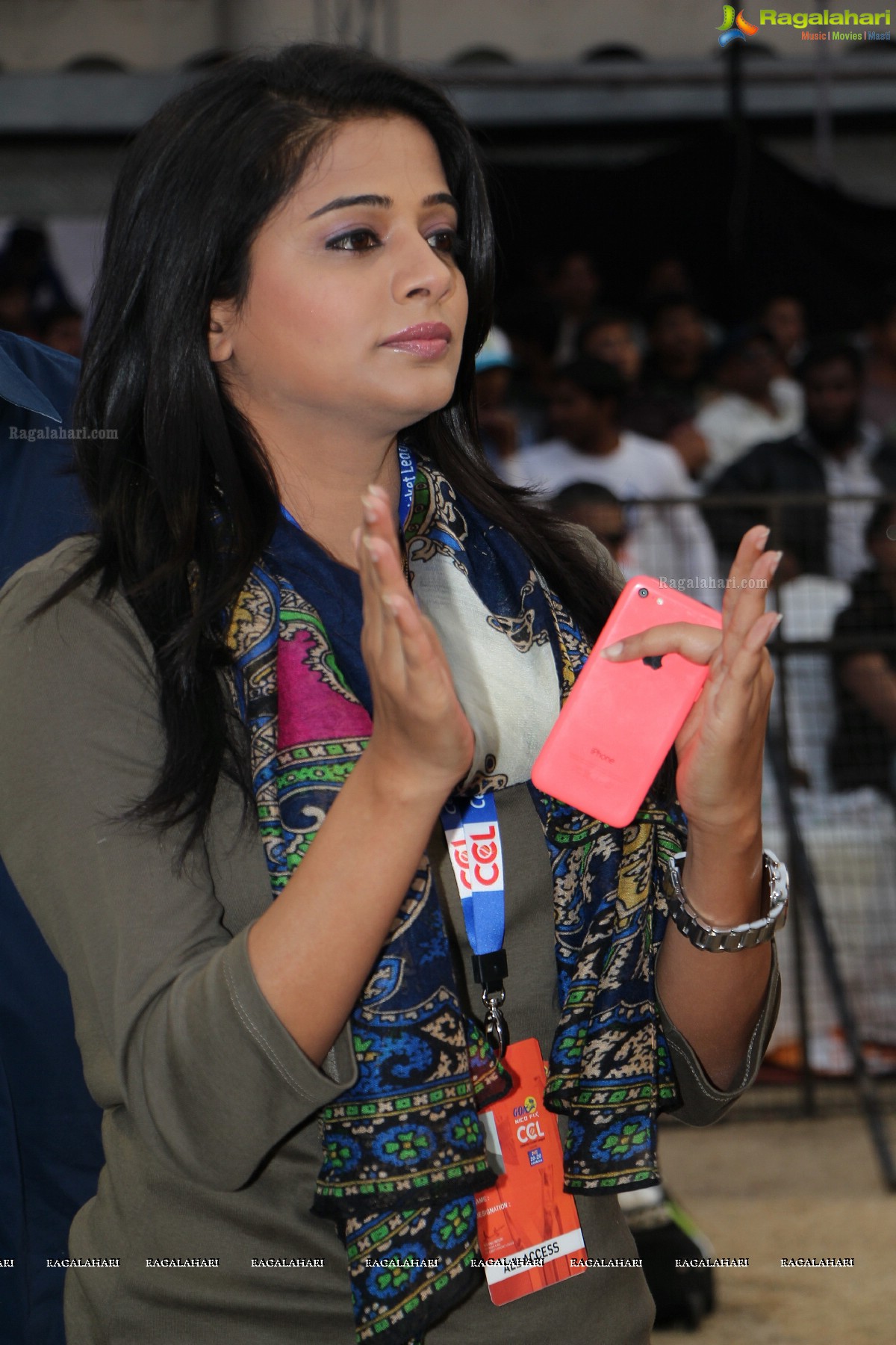 Priyamani at CCL4 Semifinal Games at LB Stadium Hyderabad - Exclusive Photos