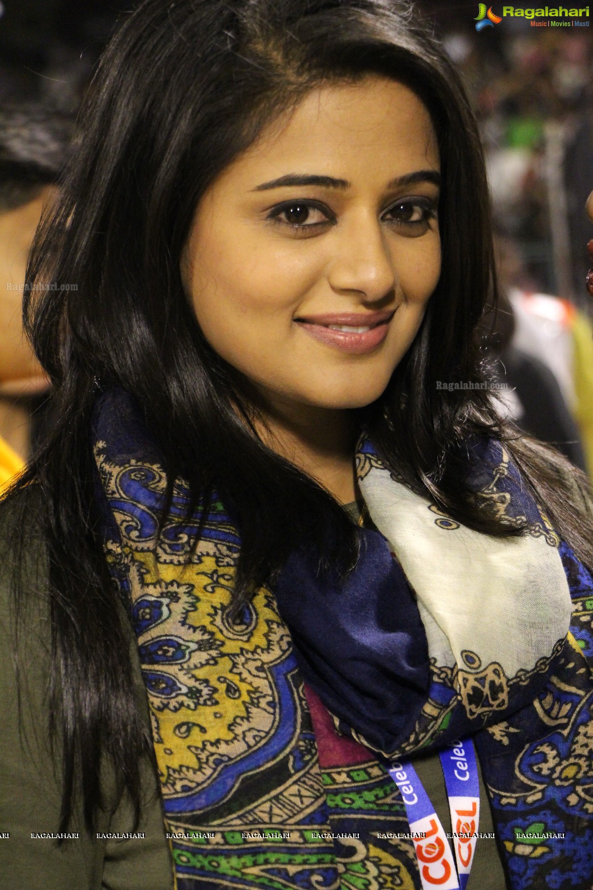 Priyamani at CCL4 Semifinal Games at LB Stadium Hyderabad - Exclusive Photos