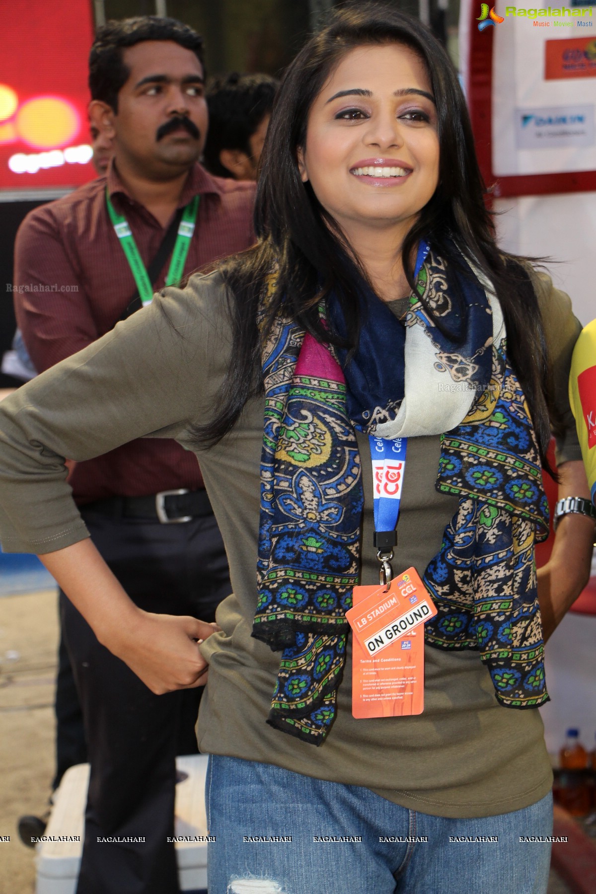 Priyamani at CCL4 Semifinal Games at LB Stadium Hyderabad - Exclusive Photos