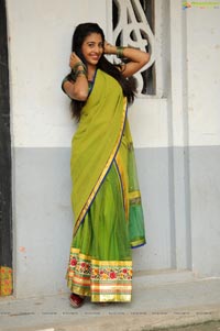 Daksha Nagarkar in Half Saree