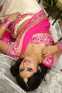 Ankitha in Half Saree