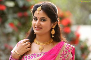 Ankitha in Half Saree