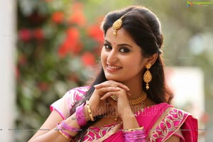 Ankitha in Half Saree