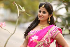 Ankitha in Half Saree