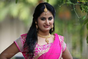 Ankitha in Half Saree