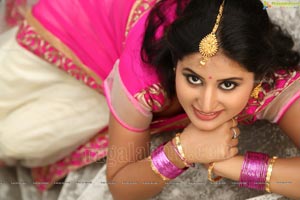 Ankitha in Half Saree