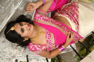 Ankitha in Half Saree