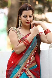 Diksha Panth in Half Saree