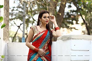 Diksha Panth in Half Saree