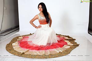 Monika Singh in White Dress