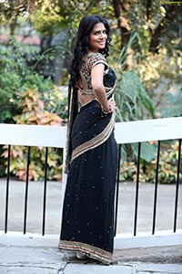 Abdul Sareena Black Saree
