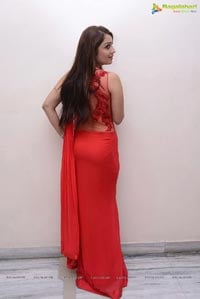 Nikitha in Red Dress