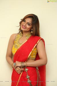 Ashwini in Red Saree